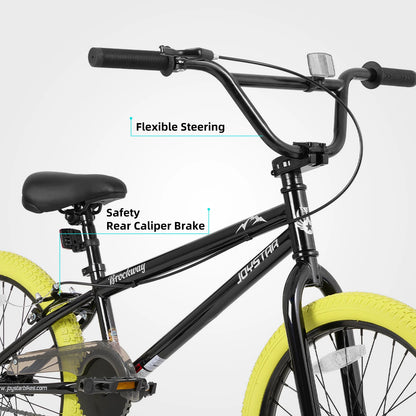 Brockway Freestyle Kids BMX Bikes 2 Pegs, Kids Bicycles for 6-14 Years Old Boys or Girls