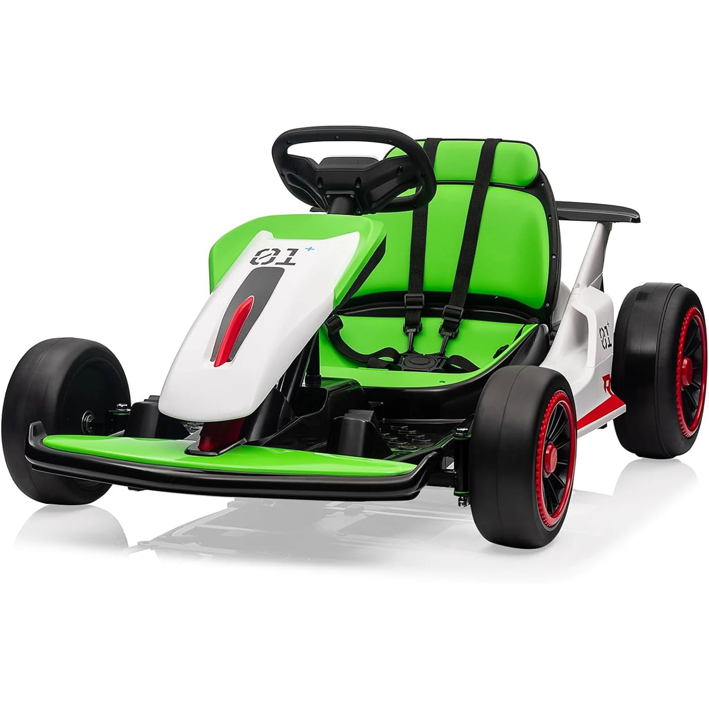 Electric Go Kart for Kids, 24V Drift Kart with Battery Motor, Electric Pedals