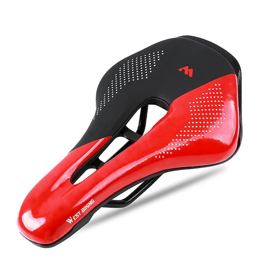 Bicycle Saddle, Hollow Breathable Road Bike Seat, Ultralight Shockproof Cycling Seat Cushion