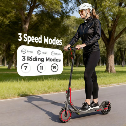 Electric Scooter, 350W, Max Speed 19mph, 8.5inch Tire, Folding Design, 16 Miles Range