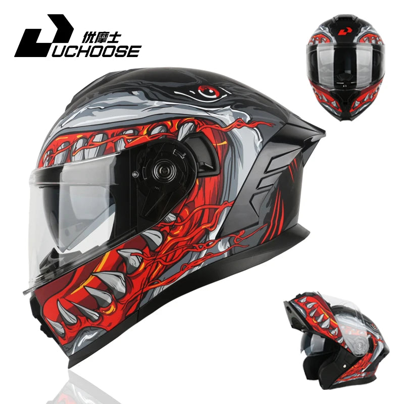 Modular Helmet DOT Approve, Motorcycle Helmet, Four Seasons, Motocross Racing, Flip Up Visor, Off Road Helmet