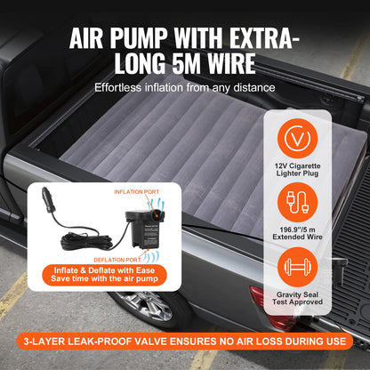 Truck Bed Air Mattress Full Size, Short Truck Beds, Inflatable Camping Bed