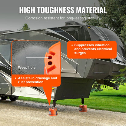Trailer Jack Block, 2000 lbs Capacity Each, RV Leveling, High-quality RV Camper Stabilizer, 2-Pack