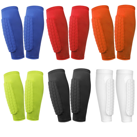Soccer Shin Guards, with Lightweight Calf Protective Pads for Kids, Youth, Adults