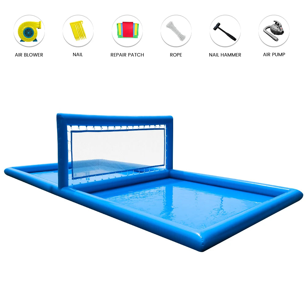Inflatable Volleyball Court Outdoor 33 ft. Water Volleyball Pool