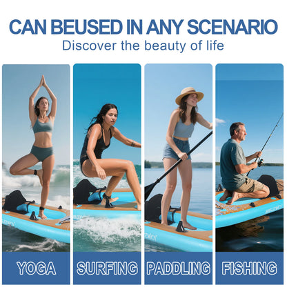 Inflatable 10' Stand Up Paddle Board, Kayak, 34'' Extra Wide, for Adults, with Seat, Paddle Board