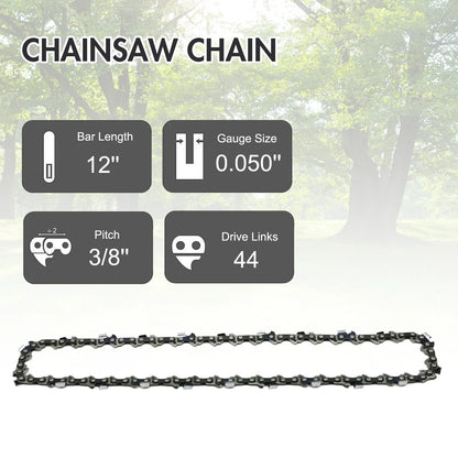 Cordless Chainsaw, 12 Inch, Gasoline Lightweight Portable, for Tree Branch Cutting