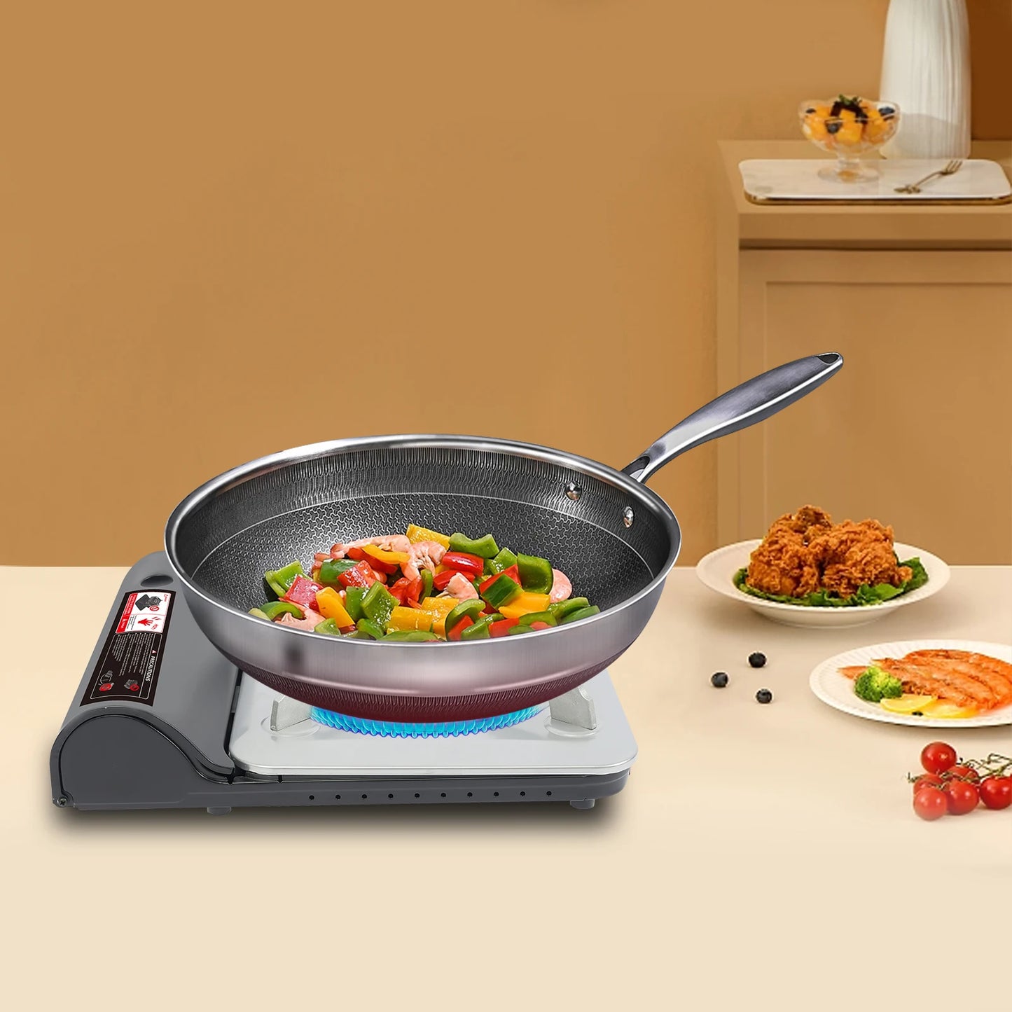 Portable Gas Stove 3500w, Adjustable Single Burner Butane Camping Stove for Indoor or Outdoor