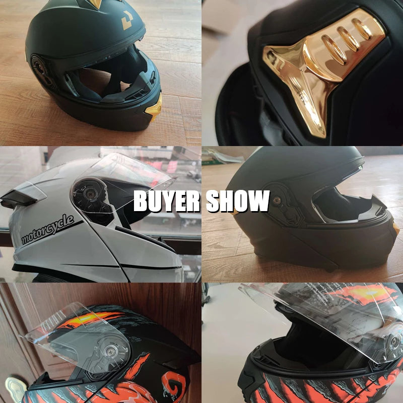 High Quality Motorcycle Helmet, DOT Approved, Unisex, Four Seasons, Motocross, Modular Flip Up Visor, Off Road