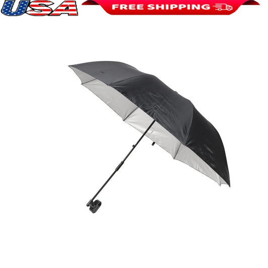 Clamp On Chair Umbrella, Flexible Shade, Portable Outdoor UPF 50 Waterproof, Collapsible
