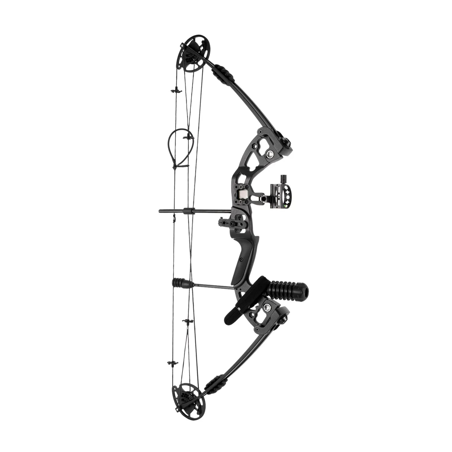 Compound Bow, Adjustable Draw Weight and Length with 3-Pin Sight, 12 Arrows Complete Set
