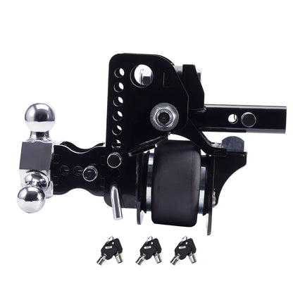 12,000lbs Adjustable Three-Ball Trailer Towing Hitch, 6" Drop/6" Rise
