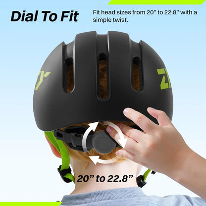 Bike Helmet, Adjustable, Kids/Toddler Safety Certified, Scooter Helmet for Boys or Girls, Washable Inner Lining