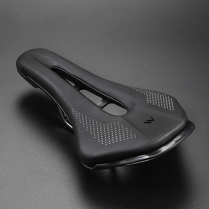 Road Bike Gel Comfortable Seat, Leather Soft Foam Filled Cushion, Ultralight MTB Cycling Saddle