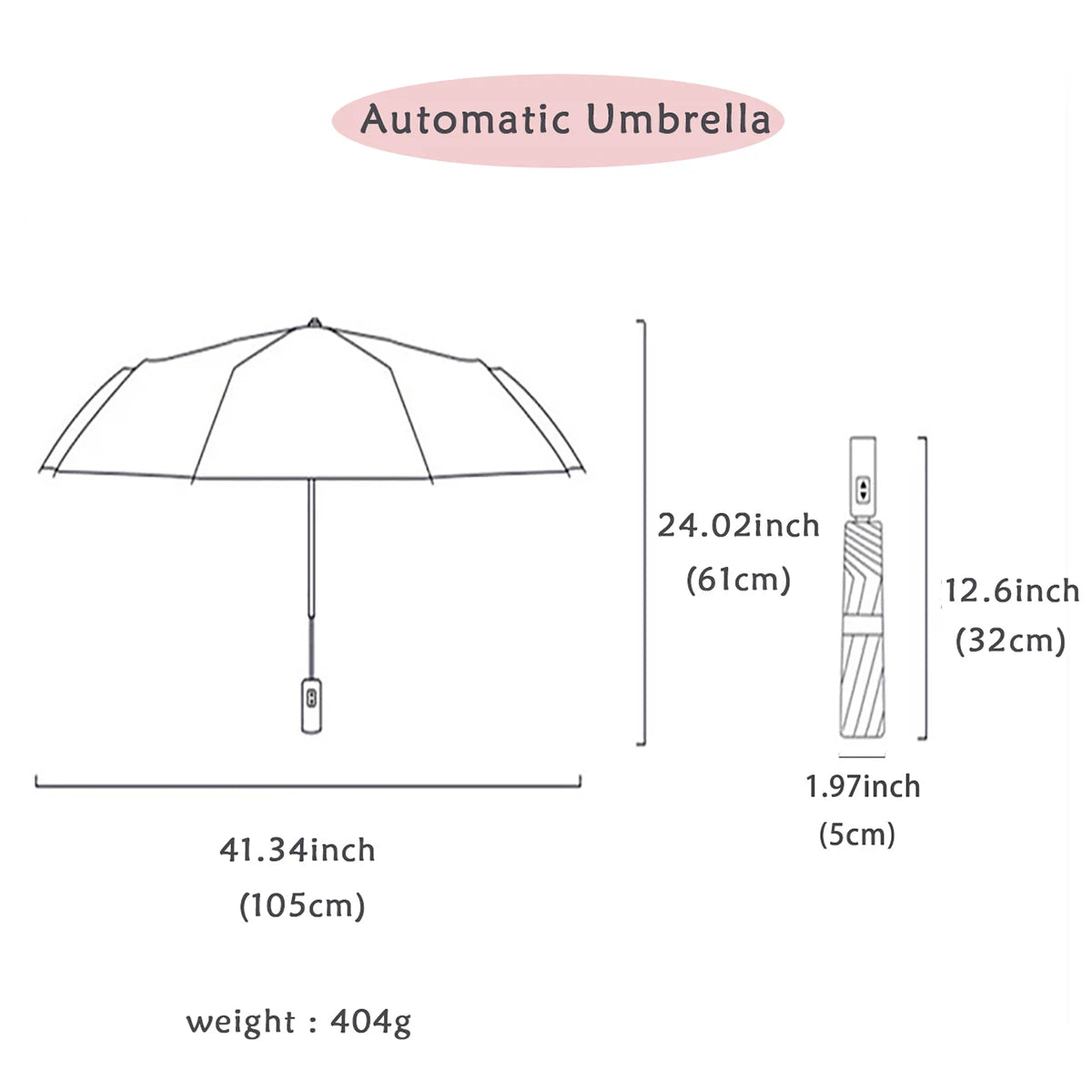 Umbrella Extra Large, Ten Bone Double Umbrella, Triple Large Folding Sunshade Umbrella
