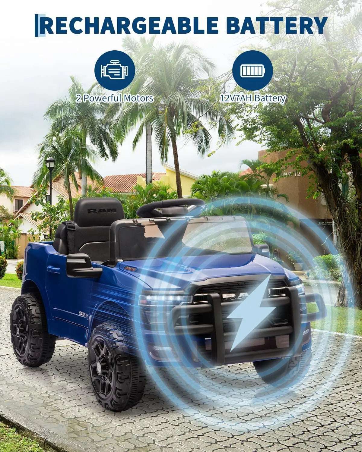 12V Electric Ride On Pickup Truck Car w/Remote Control, Toy for Kids