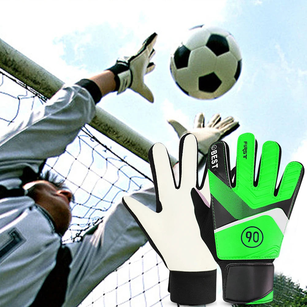 PU Breathable Latex Goalkeeper Gloves, Football Finger Protection Gloves