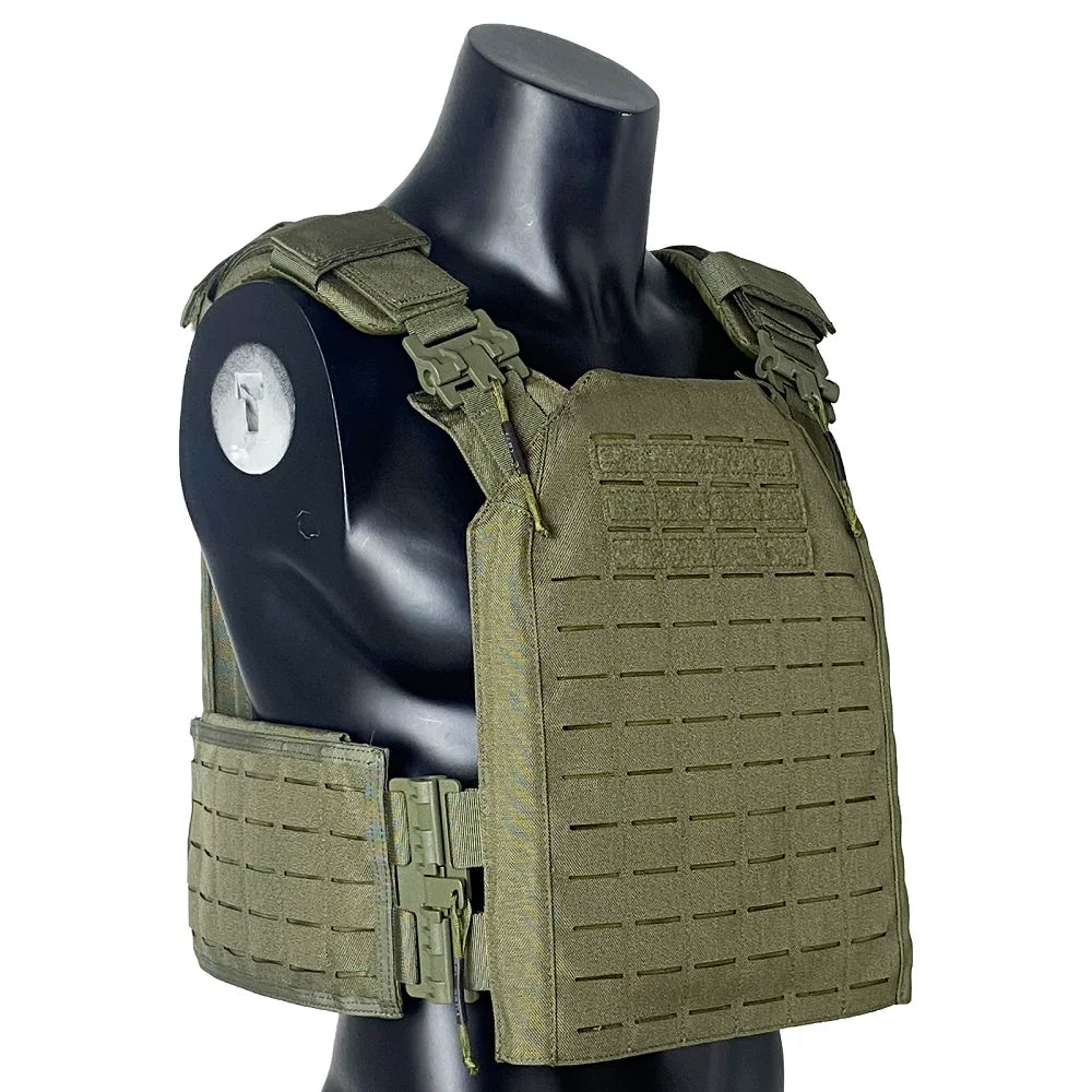 Outdoor Tactical Hunting Vest, Protective Adjustable MOLLE Nylon Plate Carrier