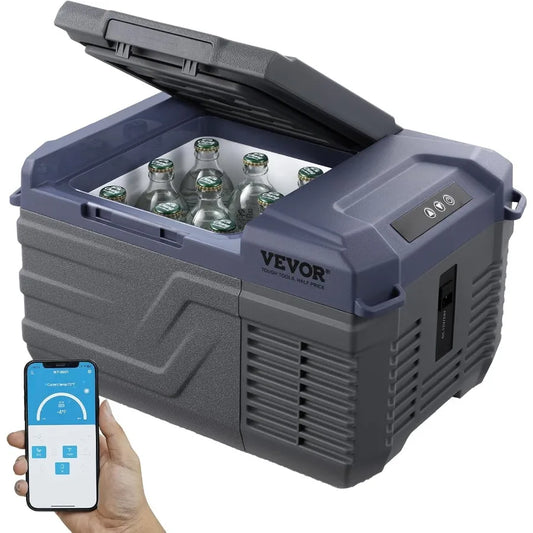 Car Refrigerator, 12 Volt Car Refrigerator Fridge, 9 L Single Zone, Portable Freezer w/ Adjustable Temp