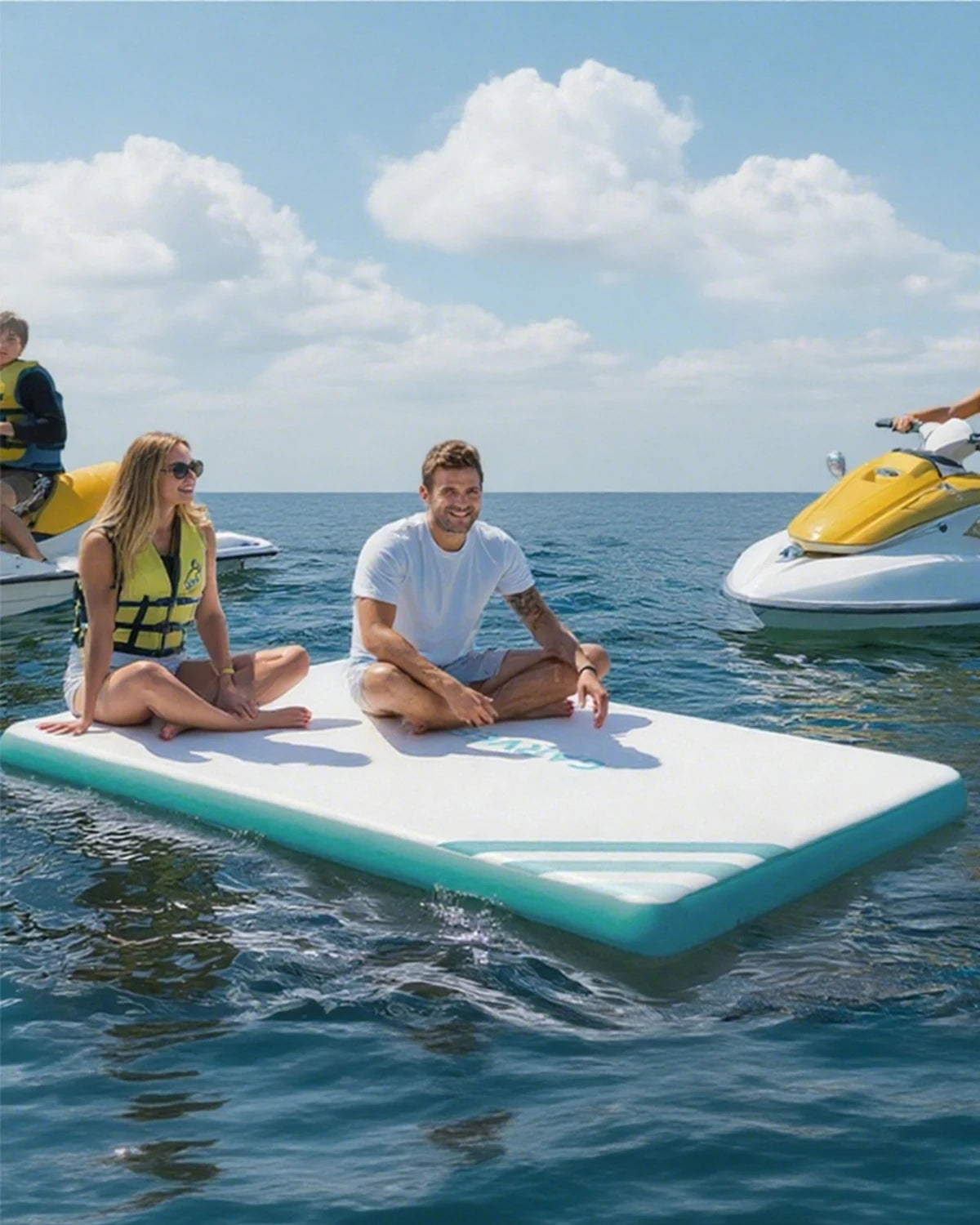 Inflatable Floating Dock, Swim Platform, Raft for Lakes, for Adults