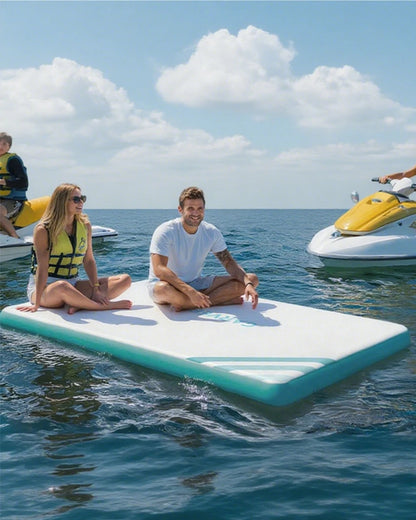 Inflatable Floating Dock, Swim Platform, Raft for Lakes, for Adults