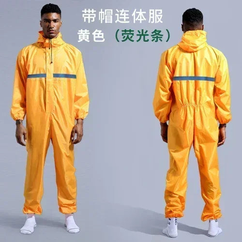 Raincoat /Conjoined Raincoat/Overalls, Men and Women, Hooded Rain Suit