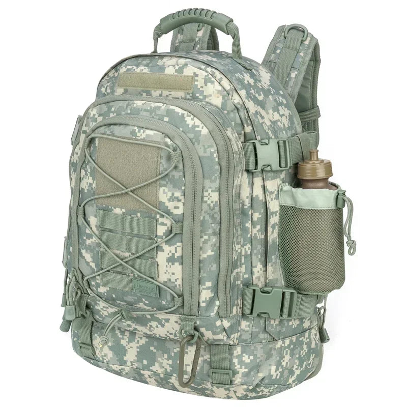 Military Tactical Backpack, 60L Army Molle Rucksack, Travel, Hiking, Camping or Hunting