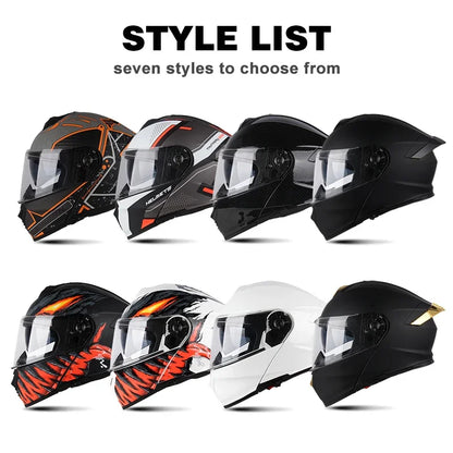 High Quality Motorcycle Helmet, DOT Approved, Unisex, Four Seasons, Motocross, Modular Flip Up Visor, Off Road
