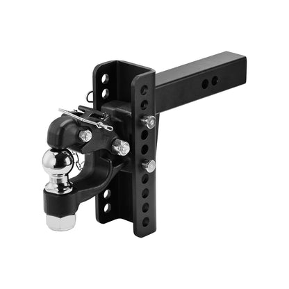 Pintle Hook Hitch 20,000Lbs, Combo 2in & 2-5/16in Ball, Fit 2.5-3in Lunette Ring