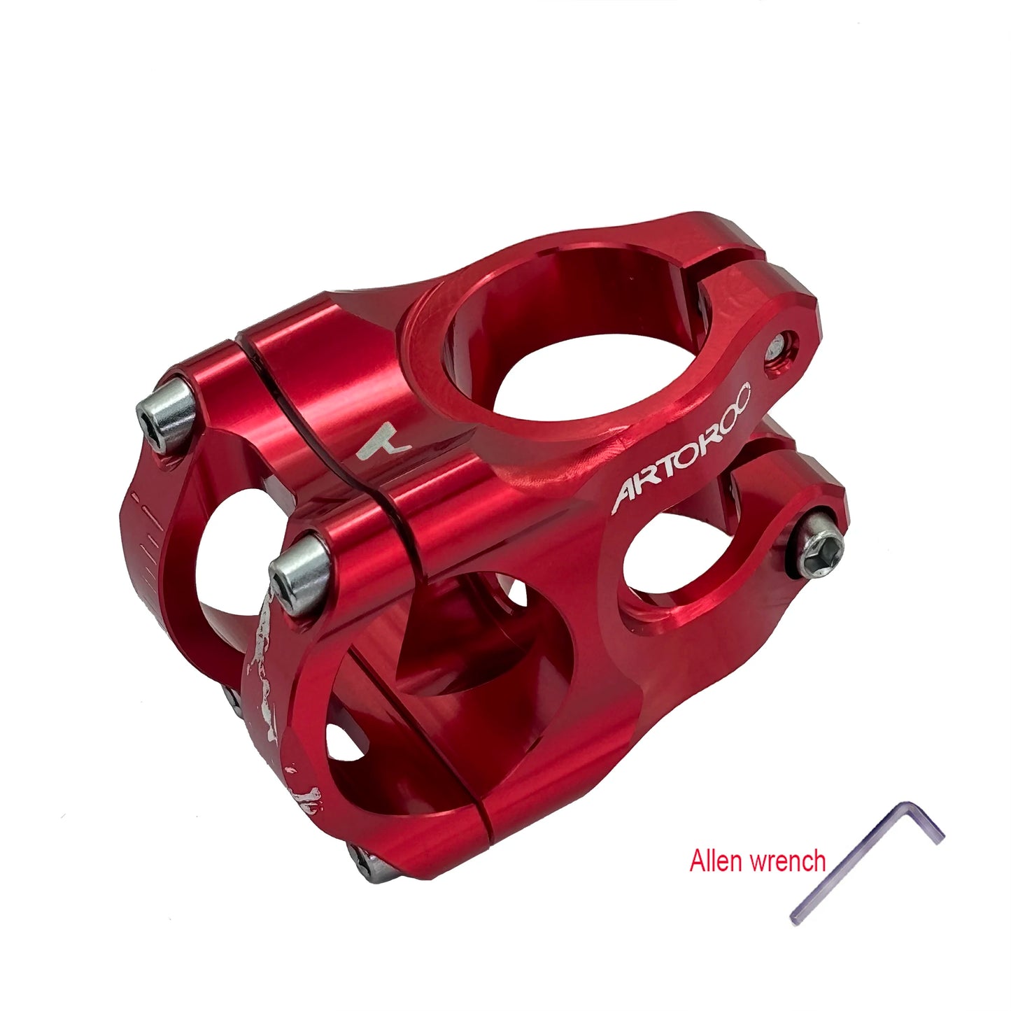 31.8mm MTB Racing Bike Stem, Aluminum Alloy, CNC Down Hill Mountain Bike Handlebar Short Stem,