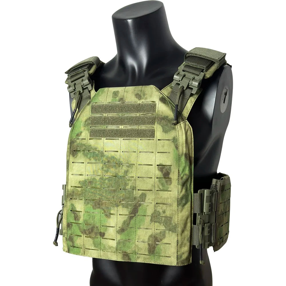Outdoor Tactical Hunting Vest, Protective Adjustable MOLLE Nylon Plate Carrier