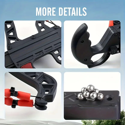 Archery and Steel Ball, Dual-Purpose, Elastic Shooting Bow for Outdoor Hunting