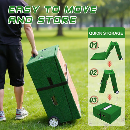 Baseball Pitching Training Equipment, 88x28x6 Inch Portable Foldable Pitching Practice Mound
