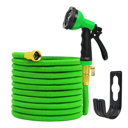Expandable Garden Hose w/ Holder, 10 Spray Nozzle Settings, 3/4 inch Flexible, 50-100FT Water Hose