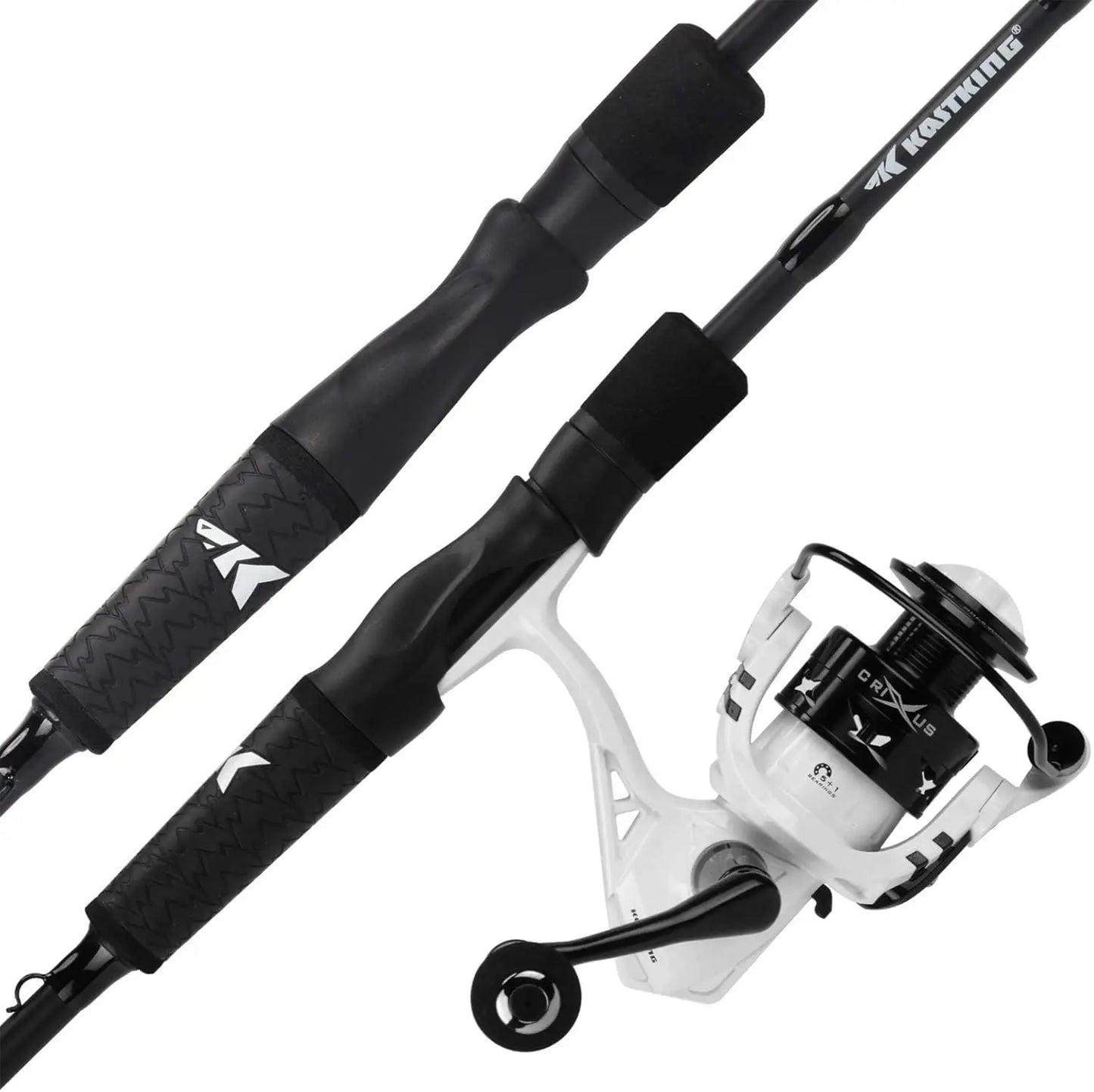 High Performance Fishing Rod and Reel Combo, Graphite 2-Piece, Lightweight Spinning & Baitcaster, Aluminum Spool