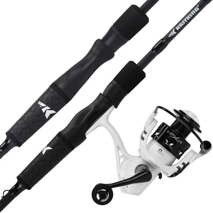 High Performance Fishing Rod and Reel Combo, Graphite 2-Piece, Lightweight Spinning & Baitcaster, Aluminum Spool