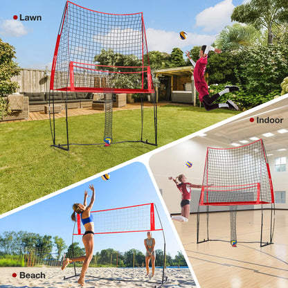 Volleyball Practice Net, Training Equipment, Adjustable Height