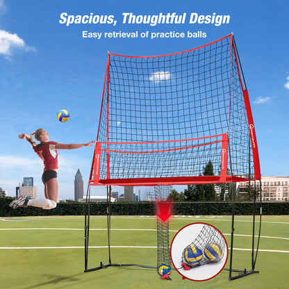Volleyball Practice Net, Training Equipment, Adjustable Height