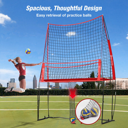 Volleyball Practice Net, Training Equipment, Adjustable Height