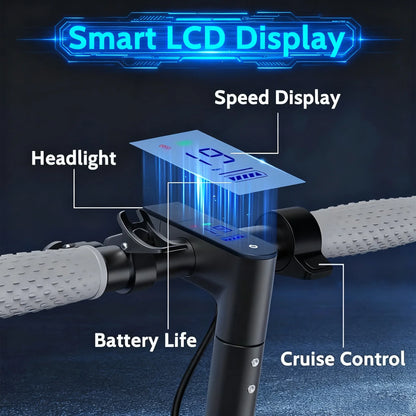 Electric Scooter, 350W, Max Speed 19mph, 8.5inch Tire, Folding Design, 16 Miles Range