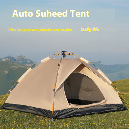 Instant Golden Tents, Portable 3-4 Person, Sun & Rain Shelter