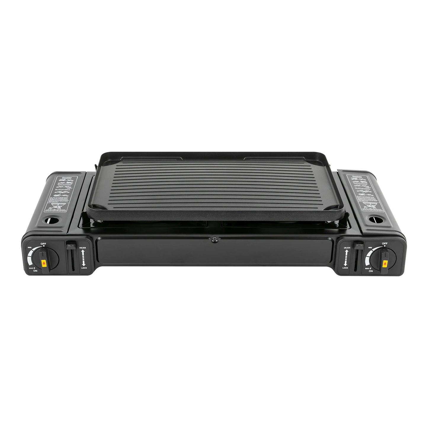 Double Head Barbecue Gas stove w/ Baking Tray, Indoor-Outdoor Application