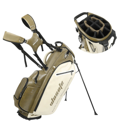 Golf Stand Bag, Lightweight for Men & Women, 14/6 Way Dividers, 6 Way Top Dual Strap w/ Stand