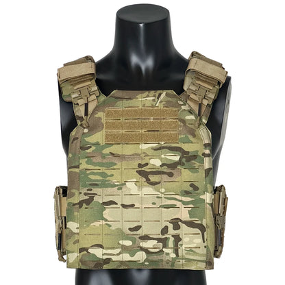 Outdoor Tactical Hunting Vest, Protective Adjustable MOLLE Nylon Plate Carrier