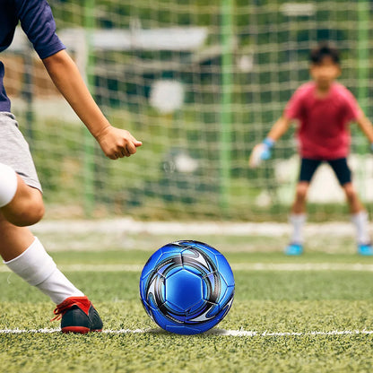 Professional Soccer Ball, Size 5 Machine Stitched Football Waterproof Sports Ball PVC