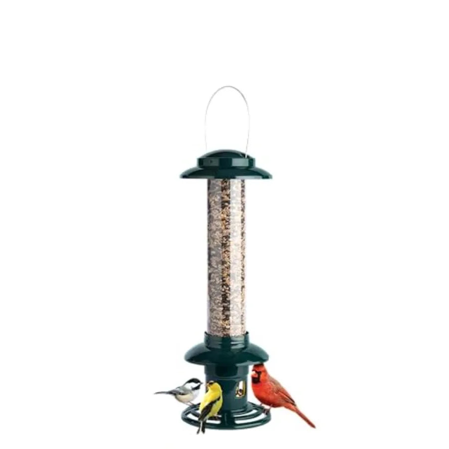 Squirrel-Proof Bird Feeder, Double Cardinal Ring 1.9-Pound Seed Capacity