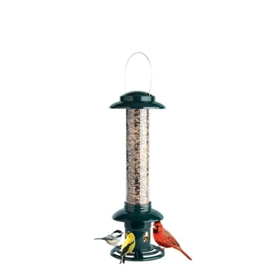 Squirrel-Proof Bird Feeder, Double Cardinal Ring 1.9-Pound Seed Capacity