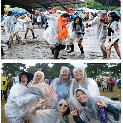 Portable Emergency Raincoats for Hiking, Travel, Camping, 5/10pcs, Outdoor Emergency, Compact Durable Rainwear