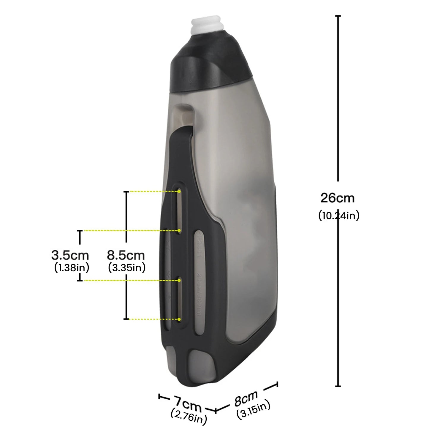 Bicycle Aerodynamic Water Bottle Bracket Set, 600ml, Bicycle Water Bottle