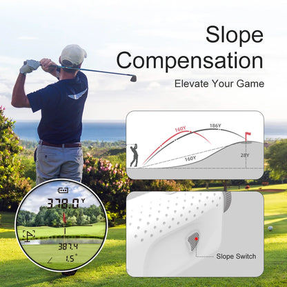 Golf Rangefinder, 1000 Yards, Angle Switch, Flag Lock Vibration, High-Precision Slope Measurement, Magnetic